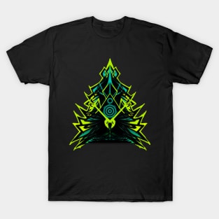 Neon Abstract Christmas tree T-Shirt